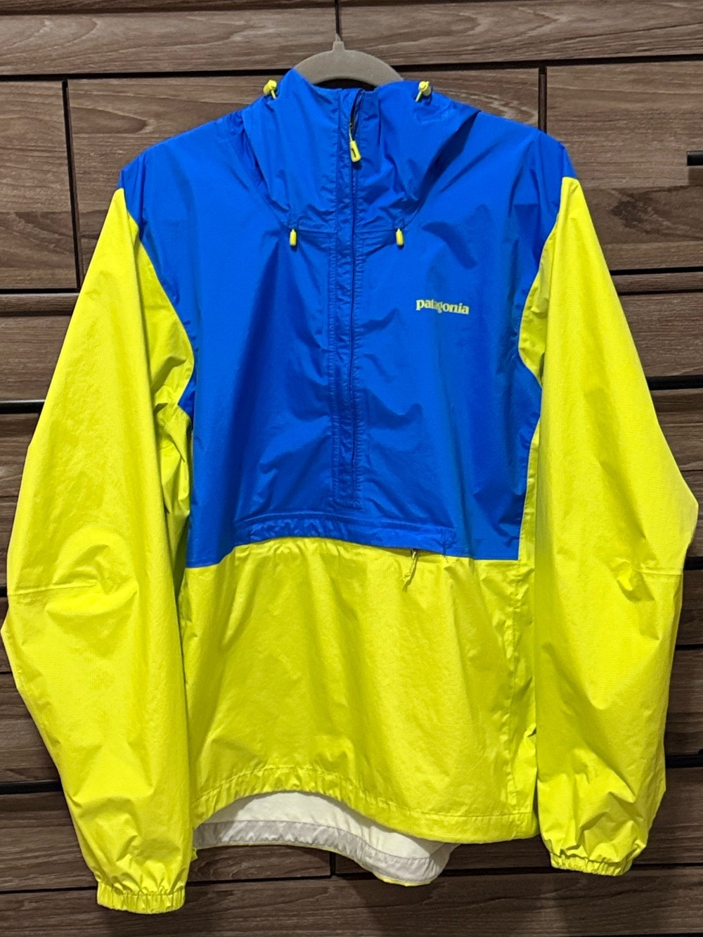 Patagonia Torrentshell Pullover Size Large Andes Blue